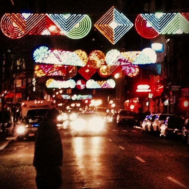 Beautiful holiday lights in downtown Brooklyn #brooklyn #holiday