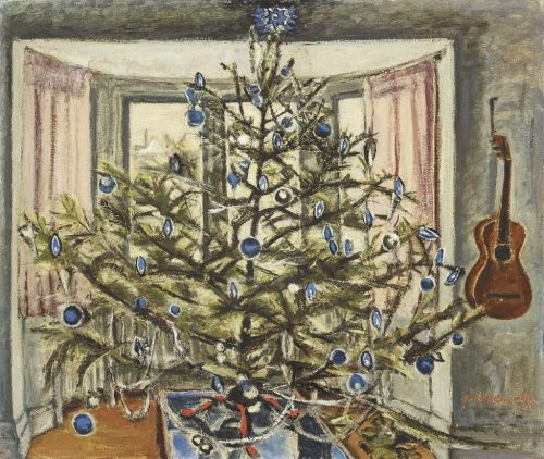 huariqueje:Christmas Tree  -  Paraskeva Clark , 1941.Canadian,1898-1986Oil on canvas 51.8 x 61.5 cm.