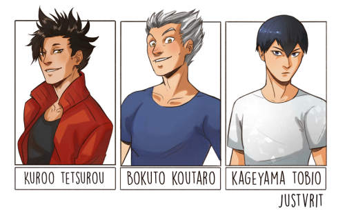 I’m doing the six fanart challenge, but Haikyuu edition! These are some of the requests. first three