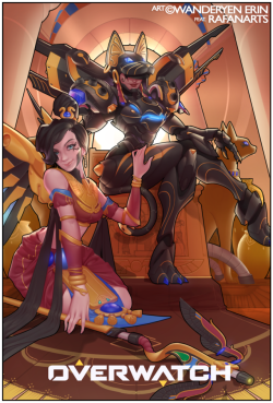 wanderyen-erin:Collab with @rafanarts. Pharmercy from Overwatch