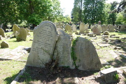 deformutilated:  Leaning headstones