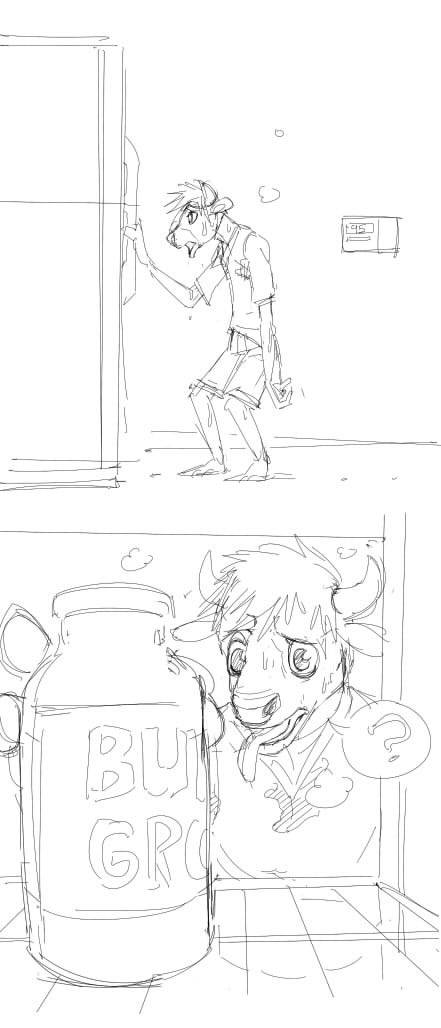 stagzuniverse:  Silly bull muscle growing shenanigans. 