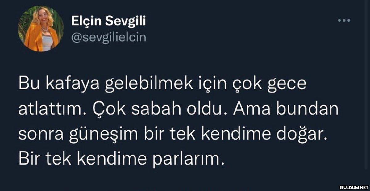 Elçin Sevgili...