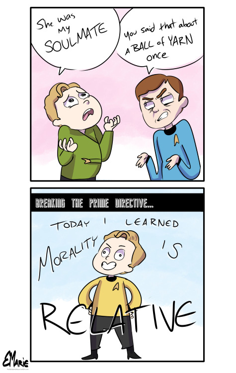 theladyemdraws: Today my sister and I were talking about how Kirk is hugely mischaracterized by most