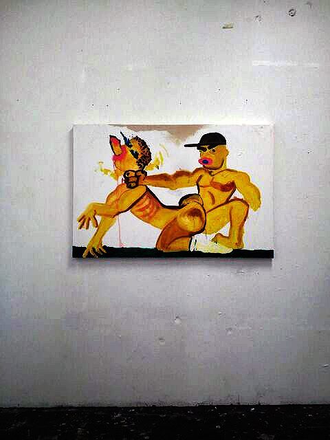 blkautumn:  destroyed painting2013 