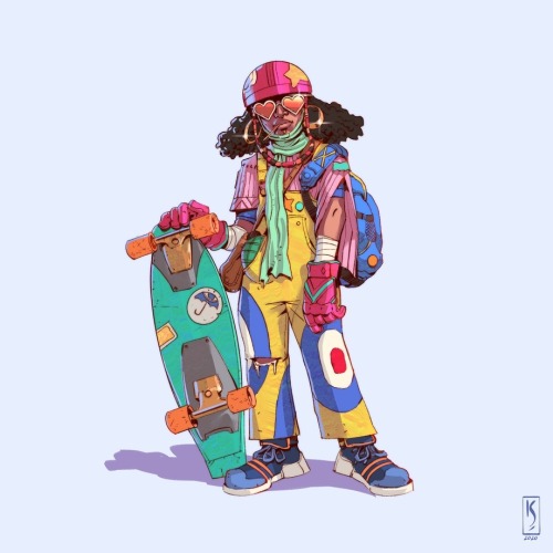 “Afropunk Longboarder 01” by Karl Schulschenk