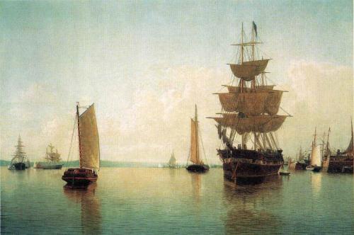 East River Off Lower Manhattan, 1862, William Bradford