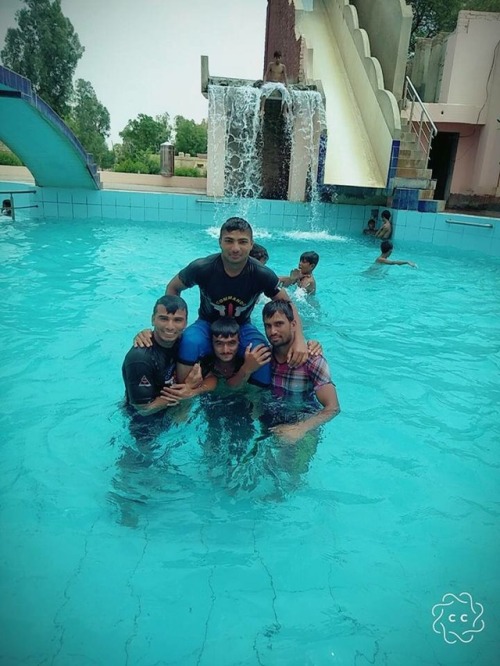 Pakistanis In Water