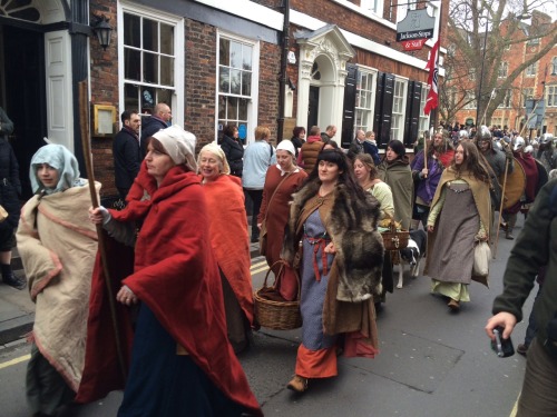 hedendom:March To CoppergateThe Jorvik Vikingr march from Deansgate to Coppergate in preparation for