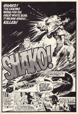 Splash page from Shako!, from 2000AD Annual