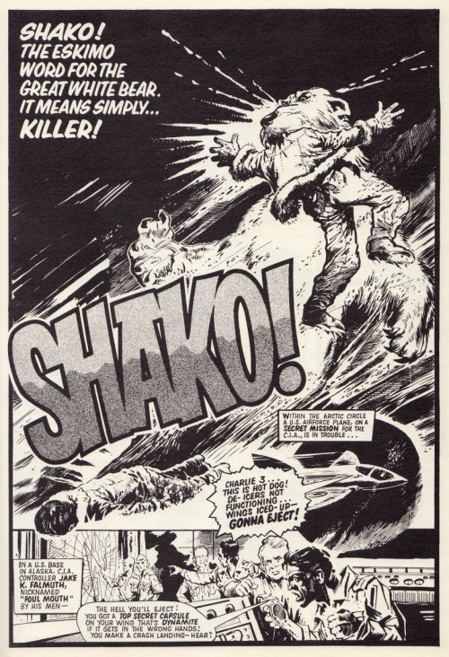 Porn Splash page from Shako!, from 2000AD Annual photos