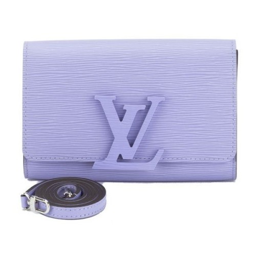 Pre-Owned Louis Vuitton Lilac Epi Louise Shoulder Bag ❤ liked on Polyvore (see more pre owned purses