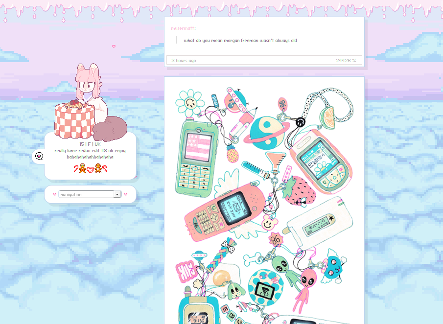 Pixel Kawaii Tumblr Theme