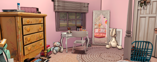 Cluttered 90s Bedroom - CC & Room Download