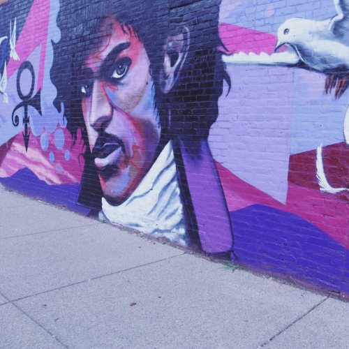 Spotted this beautiful new mural of Prince at the corner of Shelby &amp; Chestnut today. This is wha