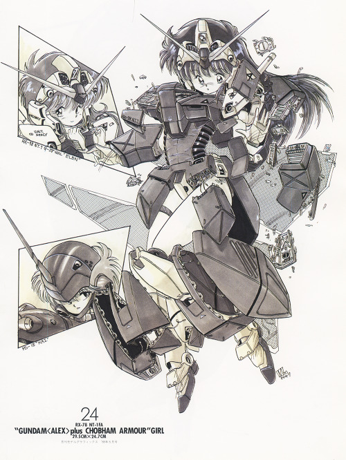 Alex Gundam Girl + Chobham Armor Girl by Akitaka Mika