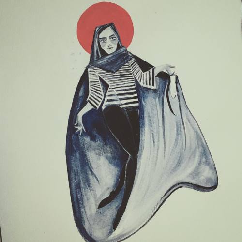 The vampire from A Girl Walks Home Alone At Night. Definitely my favourite movie I&rsquo;ve seen