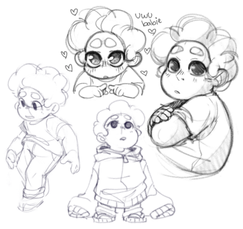 sketch doodles of steven from steven universe looking absolutely baby in every one, trust me