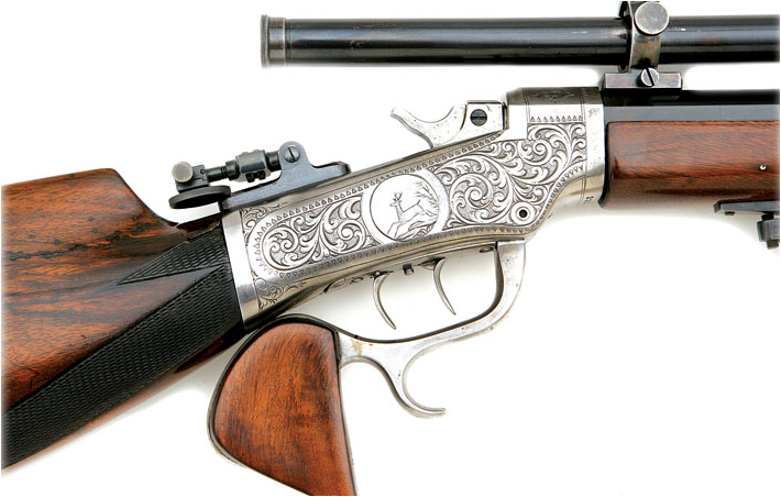 peashooter85:  A custom Marlin Ballard Pope target rifle with shooters kit, late