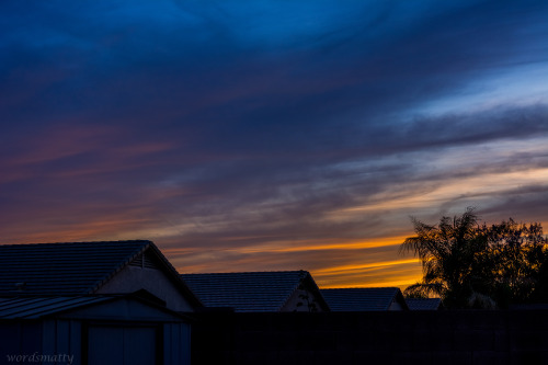 Sunset from my backyard.