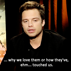  Sebastian Stan getting emotional about his mother… 