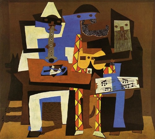 Pablo Picasso, Trois Musiciens (Three Musicians), 1921.