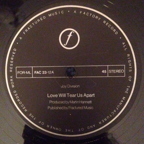 Joy Division - Love Will Tear Us Apart / Transmission UK Press 1980 (Factory)