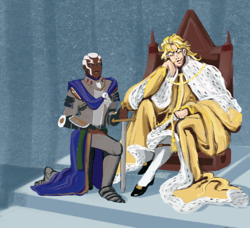 #diopucciweek day 4 Royalty AU  Pucci’s my knight in shining armor