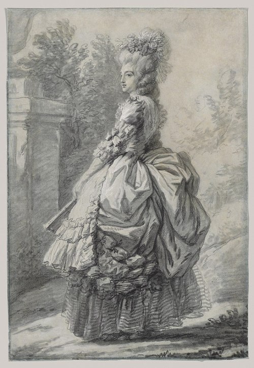 vivelareine:A drawing of Marie Antoinette by Elisabeth Vigee-Lebrun, circa 1780-1781.
