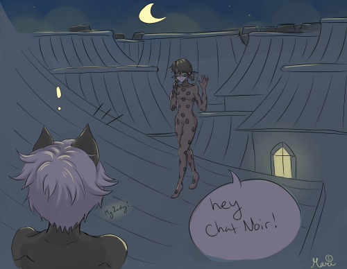 mari-monsta:   Awhile ago I saw @portentous-offerings make a post about how Marinette’s parents would react if they found out she was ladybug in response to an anon question, and she said something about her parents sending food with her on patrols