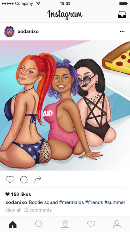 My OC Dani’s instagram post