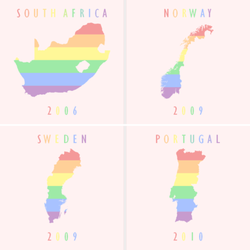 dudes: all independent countries where nationwide same-sex marriage is legalised. #LoveWinsupdate 30