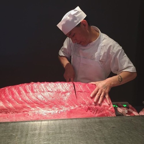 Slicing up some fresh Bluefin Tuna. ✅ By - @chefyonten ✅ . #ChefsOfInstagram . www.ChefsOF.com