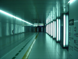 cementicium:  Shiodome Subway 7 by sarmoung on Flickr. 