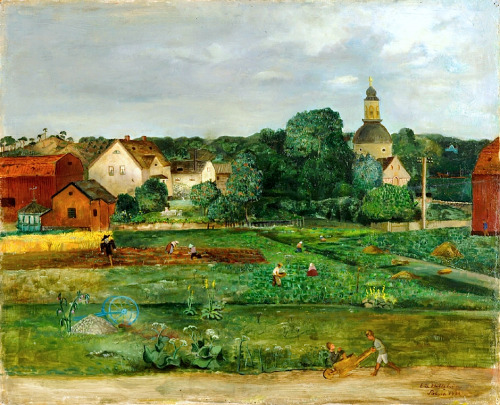 bofransson:  Eric Hallström (Swedish, 1893 - 1946)  Solna 1925 