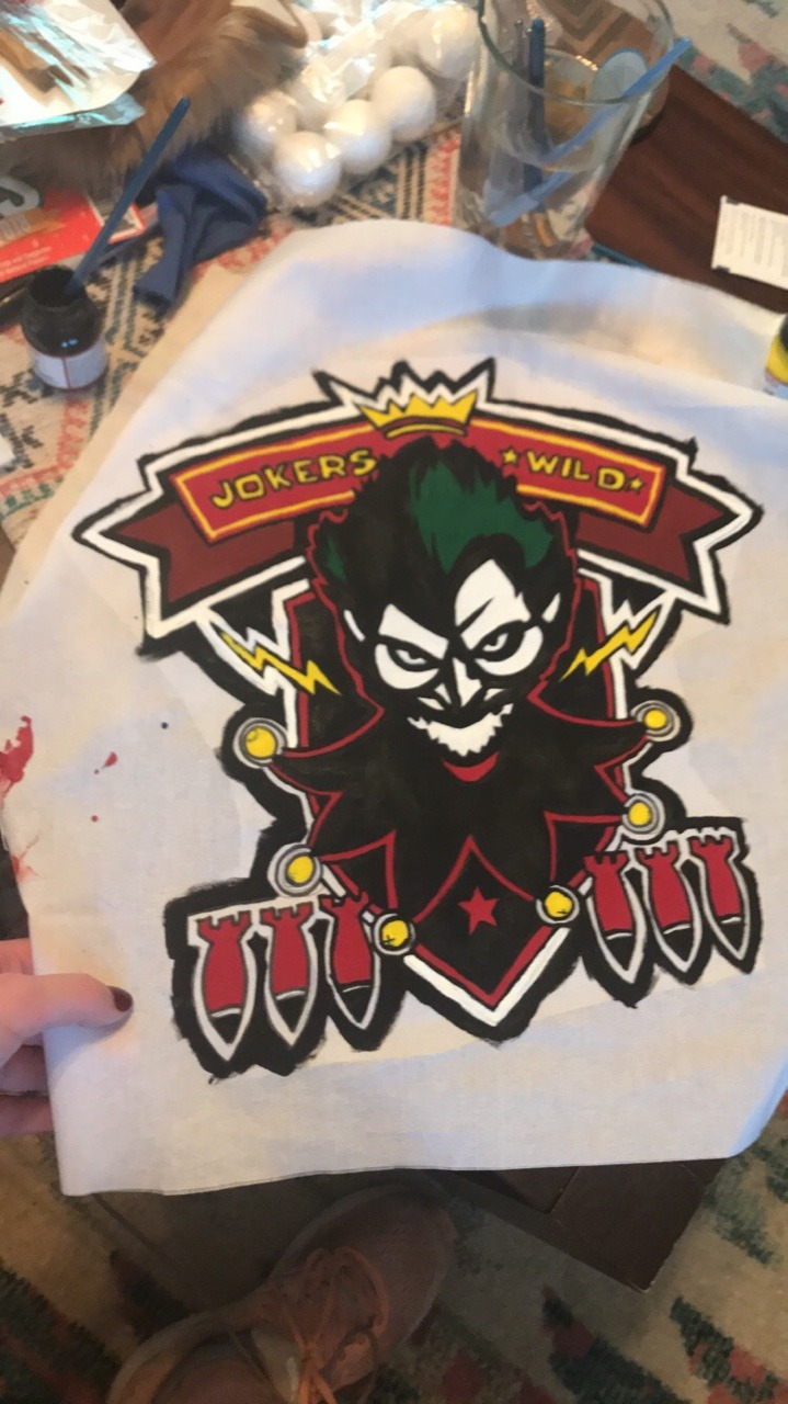 I found a tutorial for bombshell Harley’s jacket patch and it was so amazingly