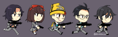 me and the besties stealing guns from the police station xoxoxo, persona
