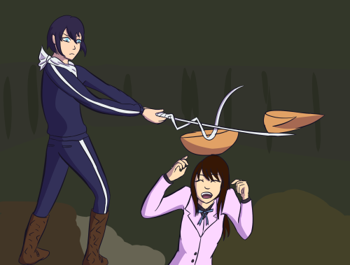 Noragami characters as whatever the hell is going on in these pics