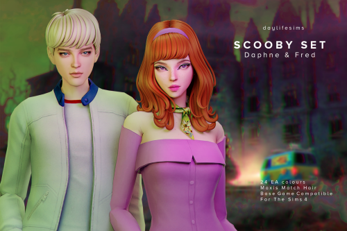 daylifesims: SCOOBY SET - Daphne and FredPlease read my TOU before download.DaphneNew meshBase game 