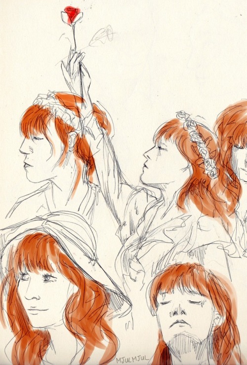 mjulmjul:Some v quick Florence pen sketches I did!