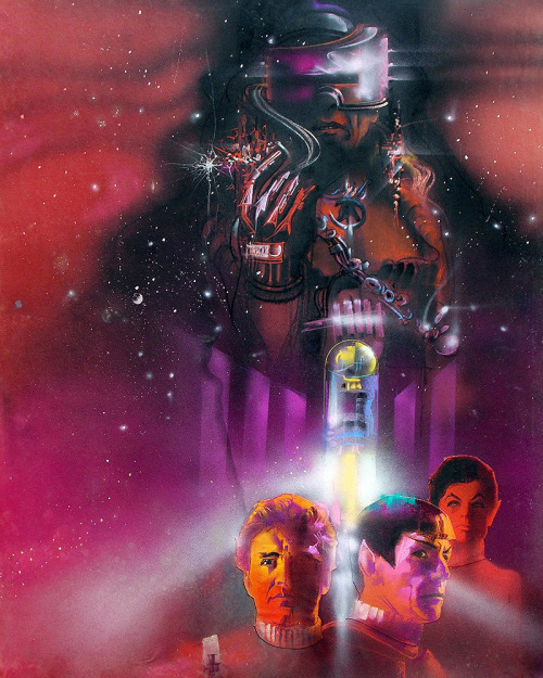 Poster concepts for Star Trek II: The Wrath of Khan by Bob Peak.