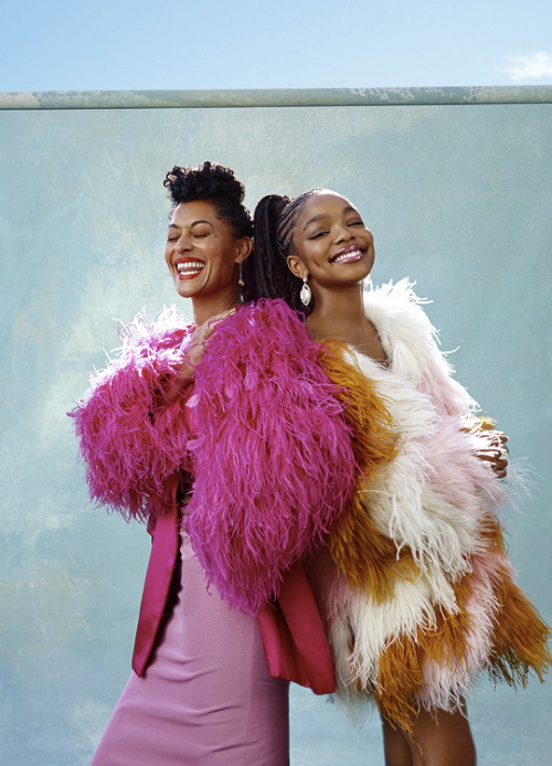 breathtakingqueens: TRACEE ELLIS ROSS & MARSAI MARTINEbony Magazine (March 2022)