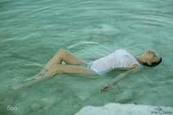 nudeson500px:  Sveta in the dead sea by mikedarzi