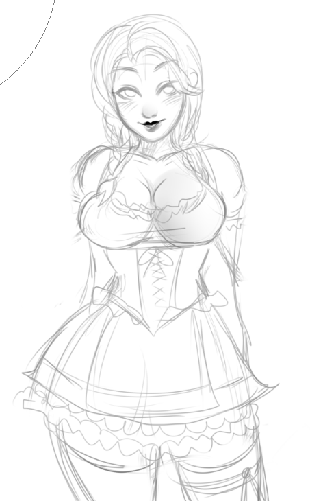 Sketch // Patreon oktoberfest Nu Wa incoming :)Become a patron! https://www.patreon.com/lawzilla