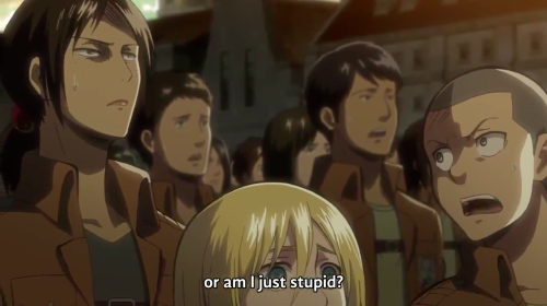 ymir being a sassy ass bitch 