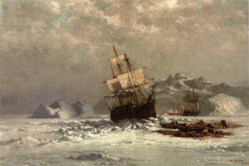 artist-william-bradford:

Locked in Ice, 1882, William Bradford 