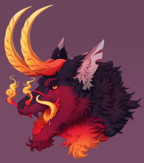 Tasty.. :) Painted headshot of my boy Varion who’s a vespire! 