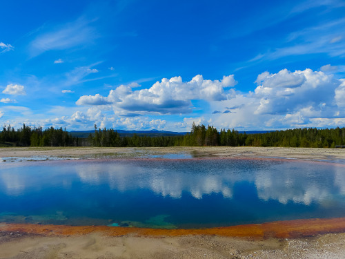 Some nice shots of Yellowstone hydrothermal features. Note how amazing the sky looks in these - that