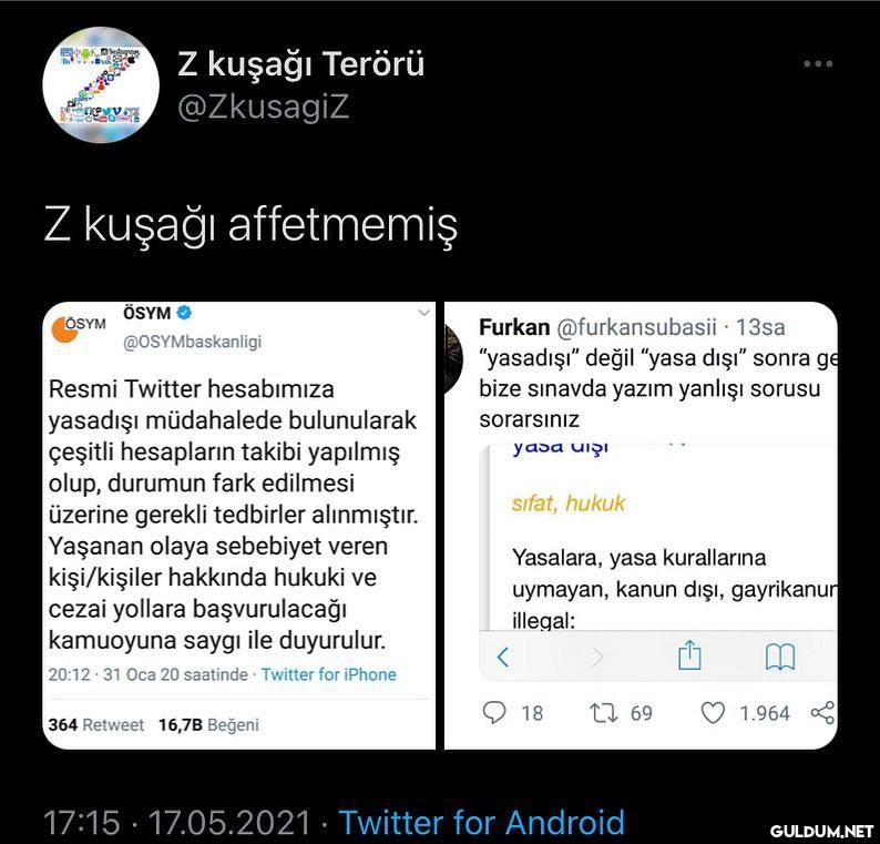 Z kuşağı Terörü @ZkusagiZ...