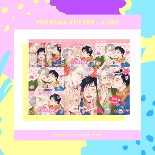 Hi guys, I’m opening Pre Order for my YOI merch again!Please take the time to look at my tictail!I a